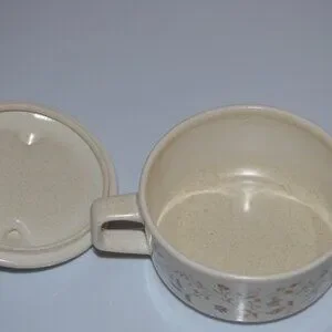 Lenox China Merriment Pattern Sugar Bowl - Vintage Ceramic, Microwave & Dishwasher Safe